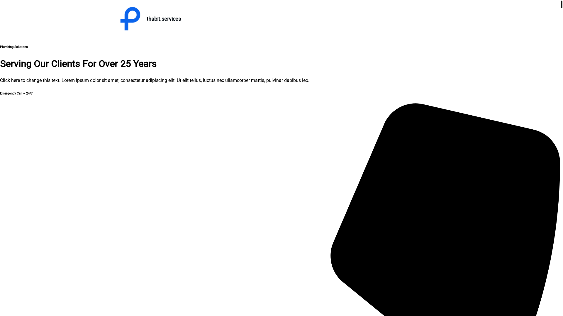 website screenshot of https://thabit.services/