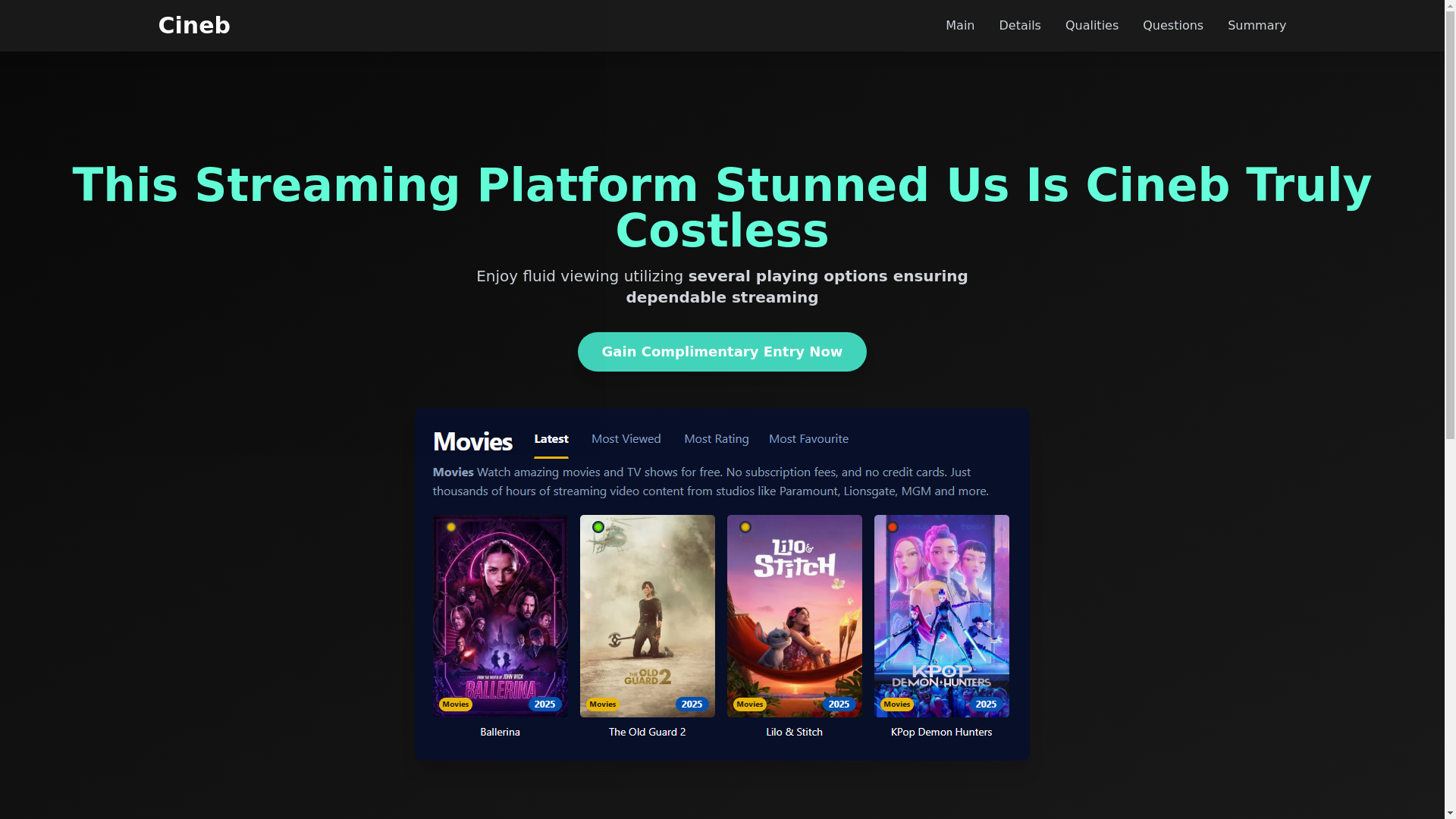 website screenshot of https://cineb-5c8e.pages.dev/