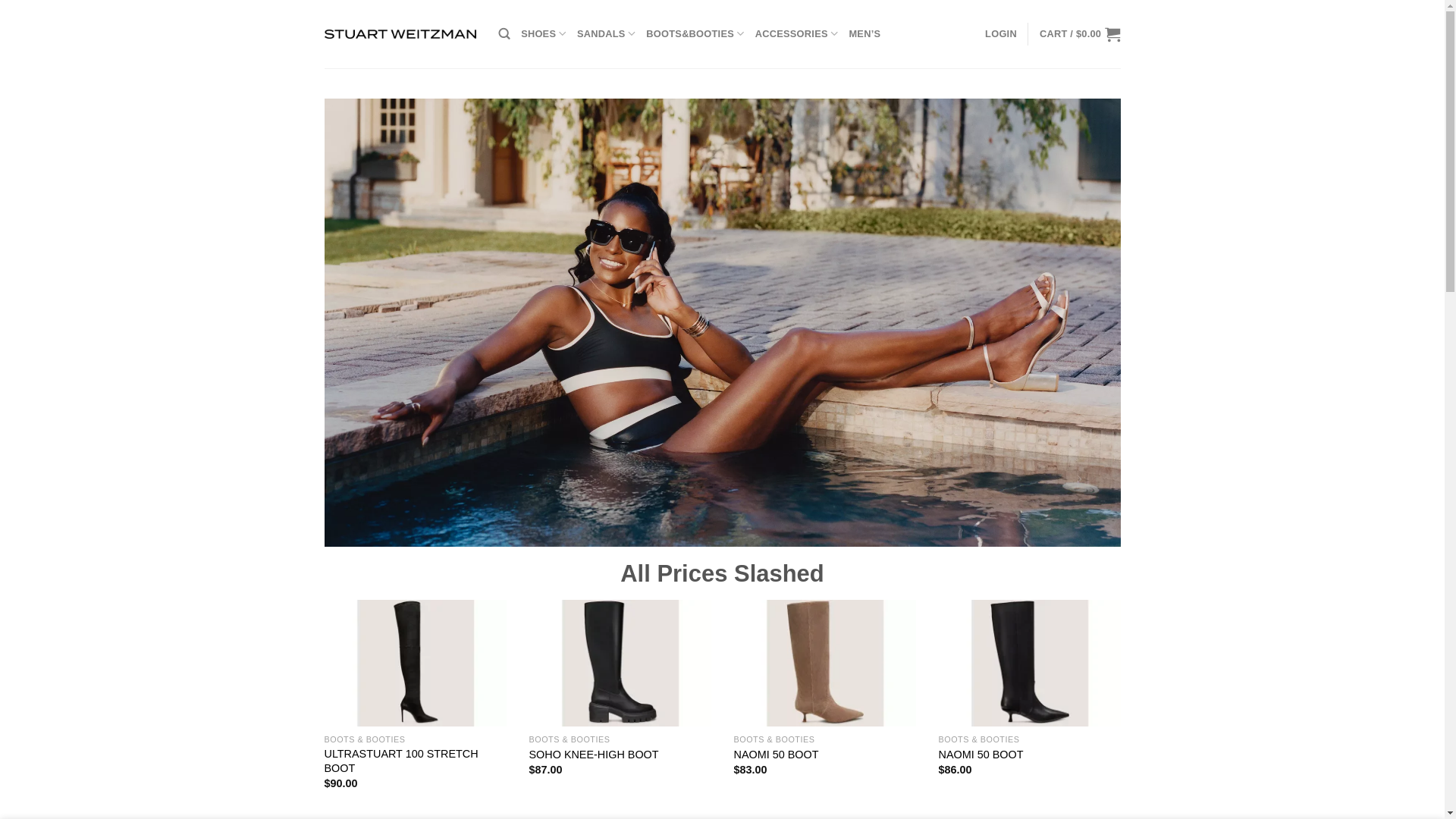 website screenshot of https://sarneshoes.com/