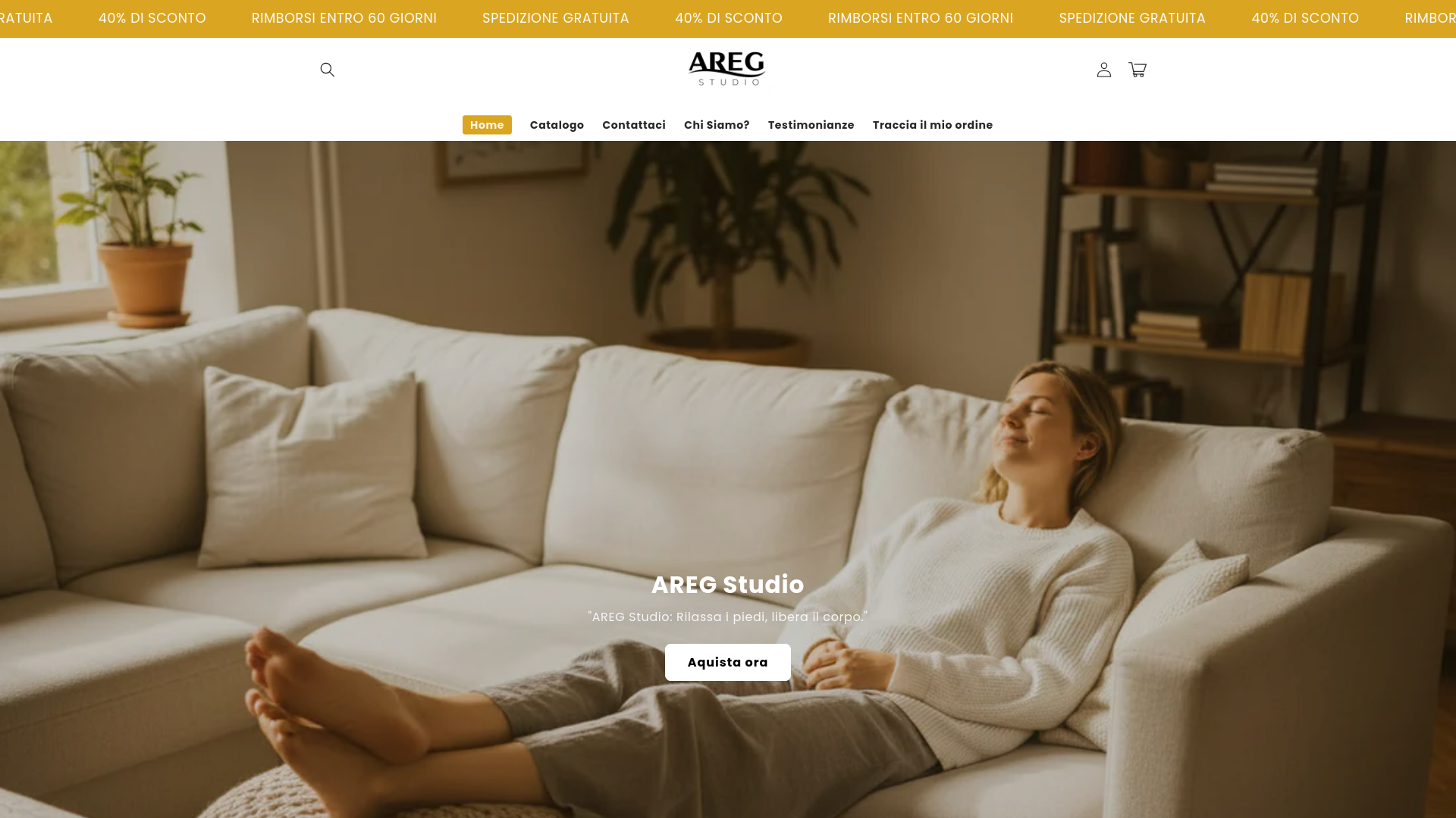 website screenshot of https://aregstudio.com/