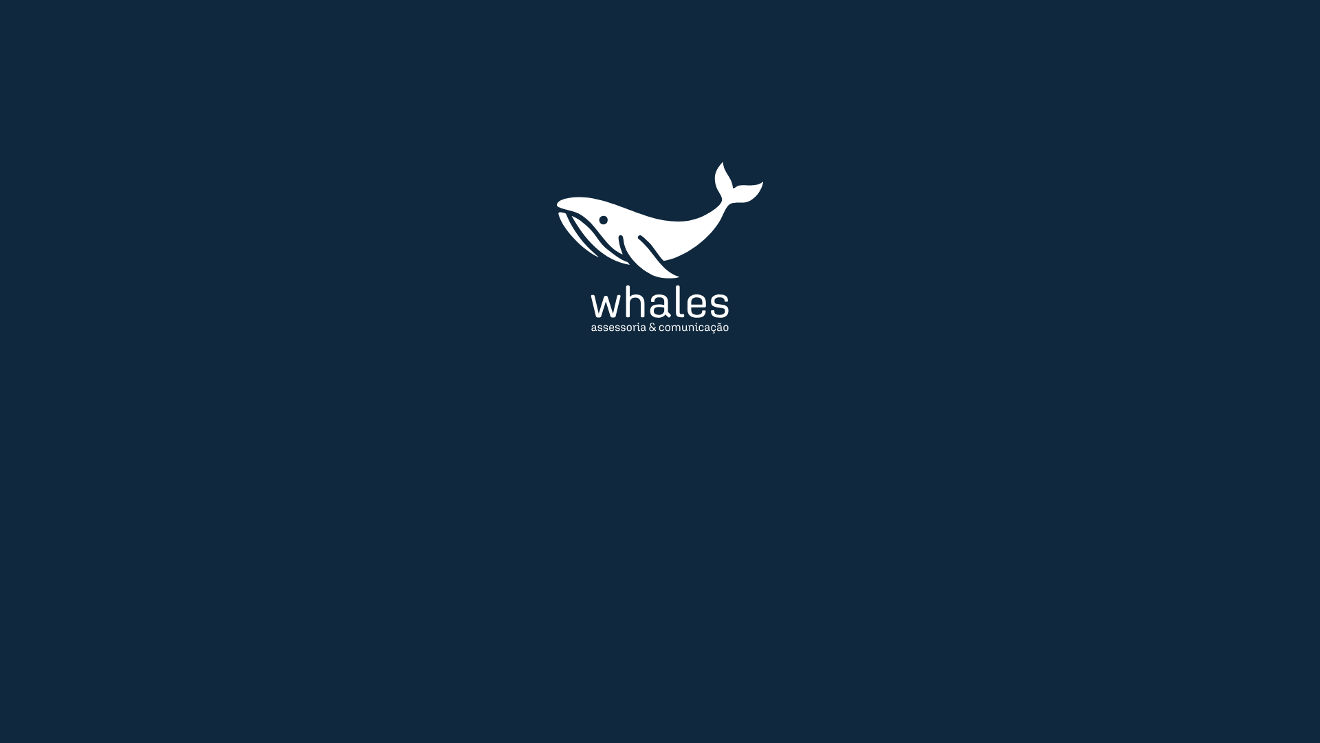 website screenshot of https://whalecomunicacoes.com.br/