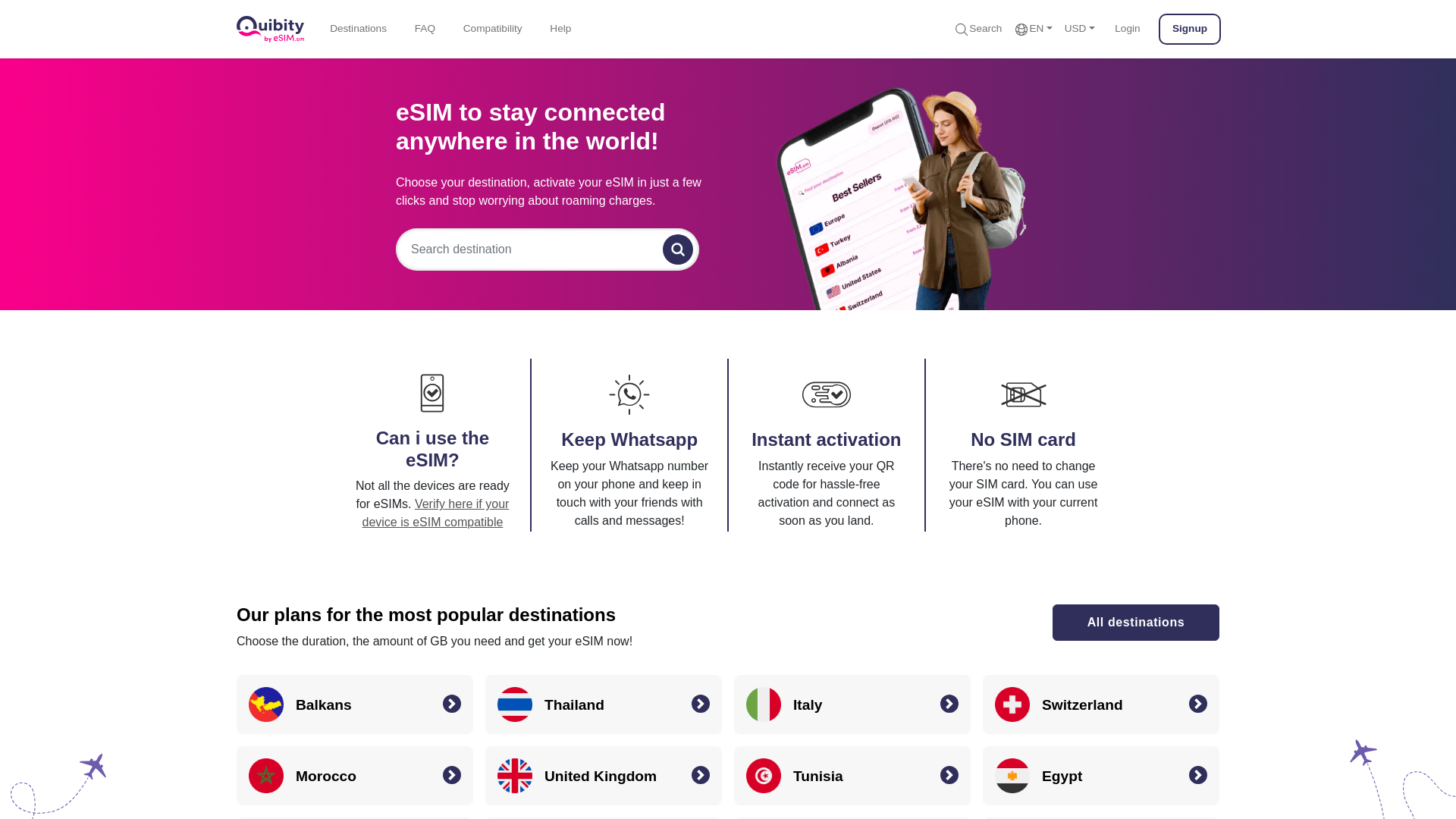 website screenshot of https://quibity.es/