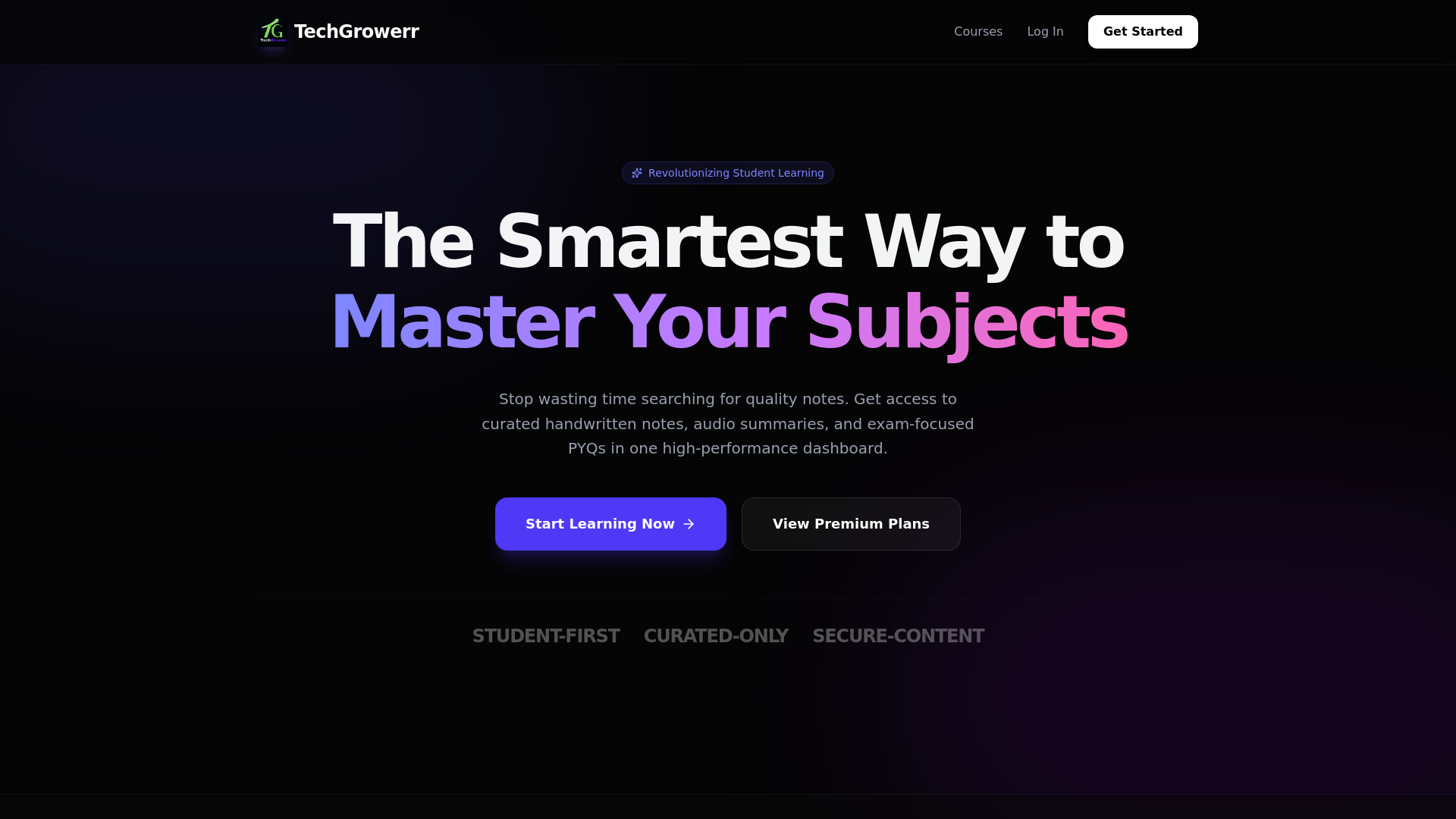 website screenshot of https://techgrowerr.com