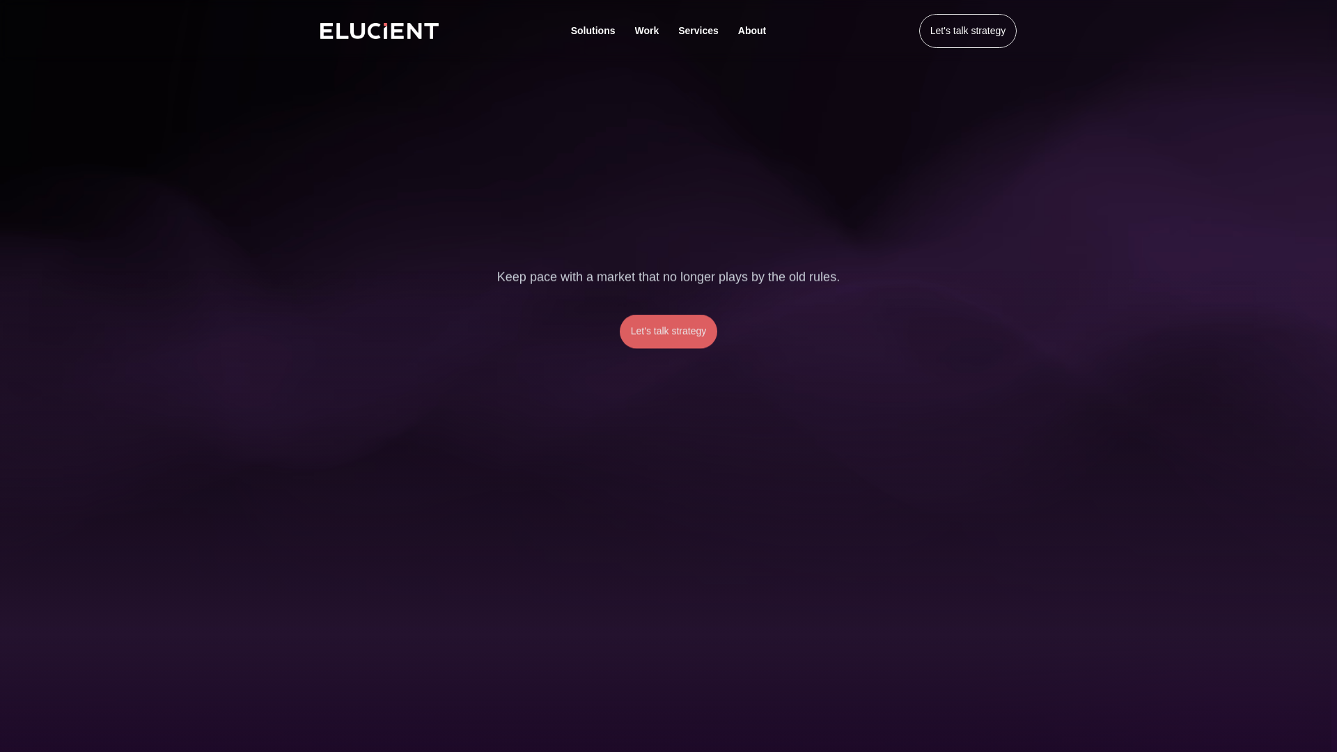 website screenshot of https://getelucient.com/