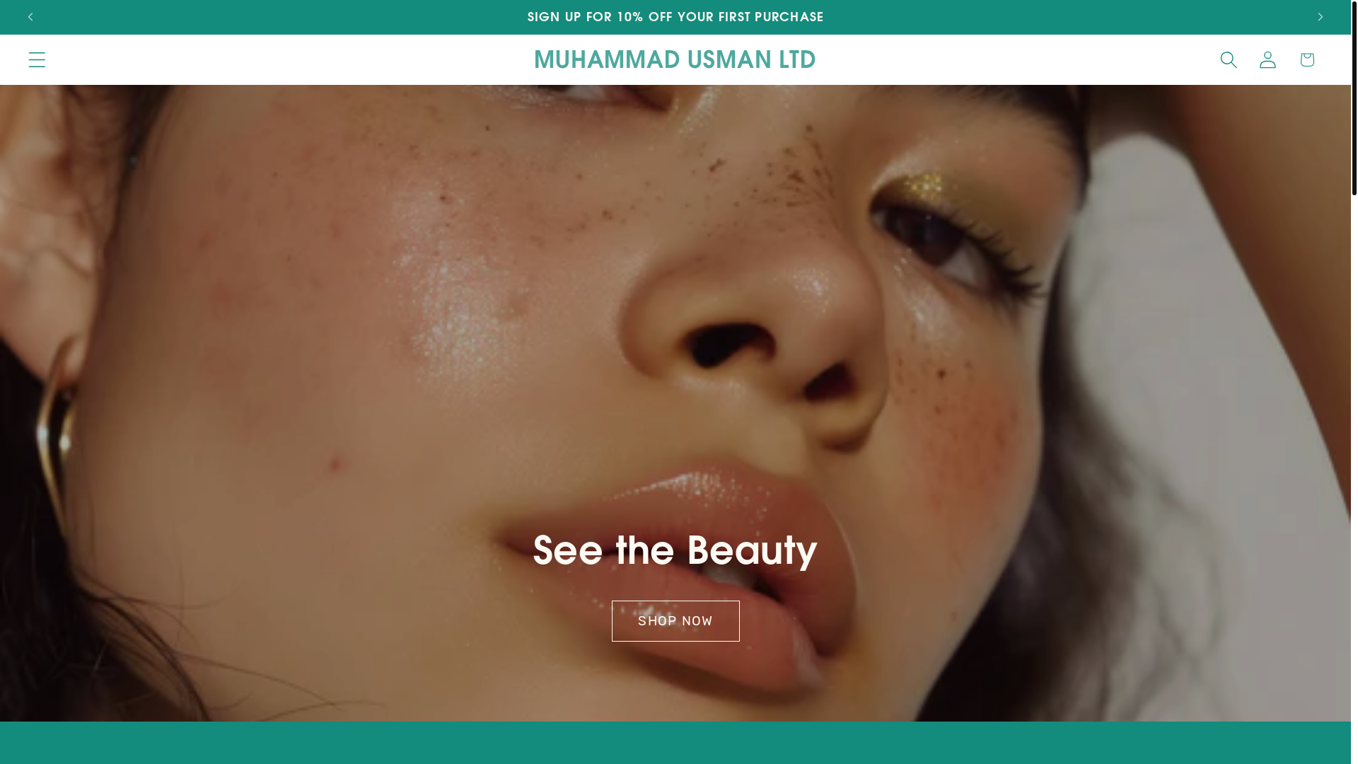 website screenshot of https://muhammadusmanltd.shop/