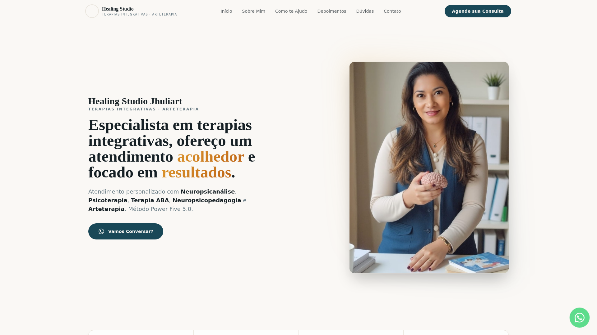 website screenshot of https://psijulianaarantes.site/