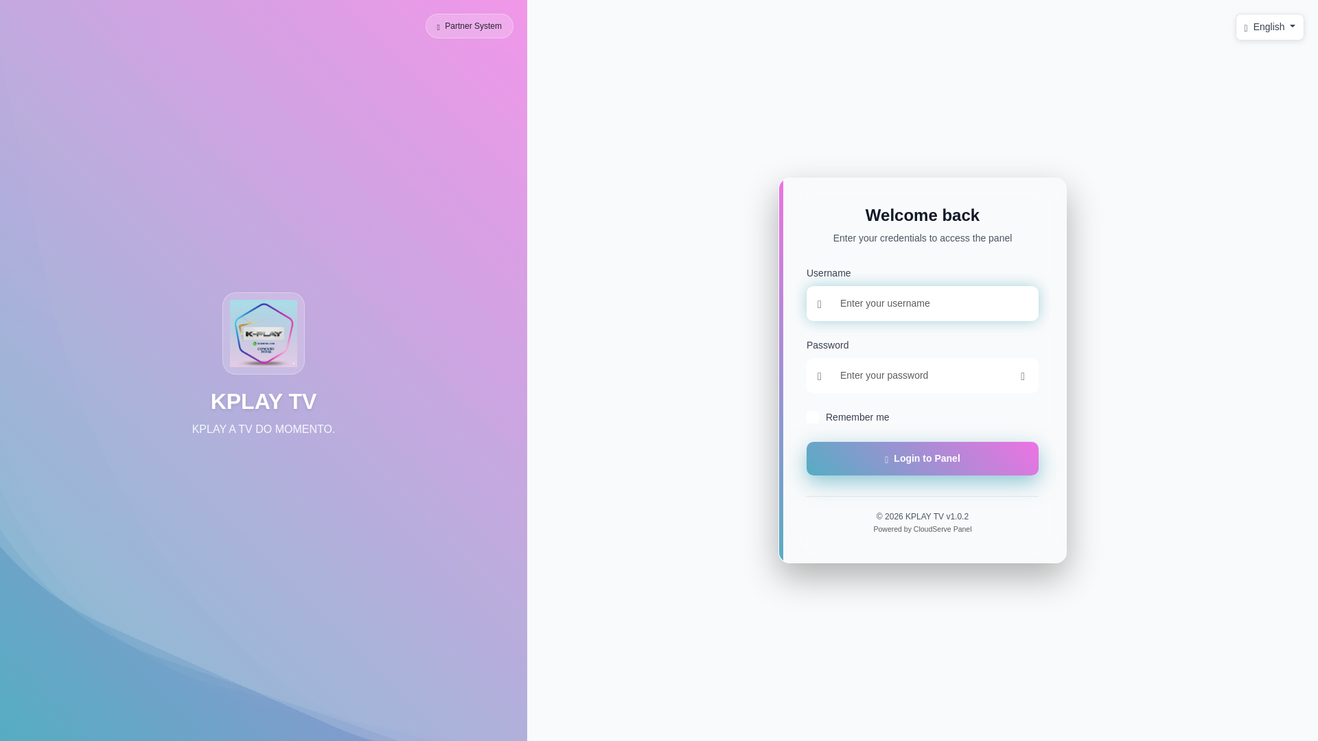 website screenshot of https://kplaytv.shop/