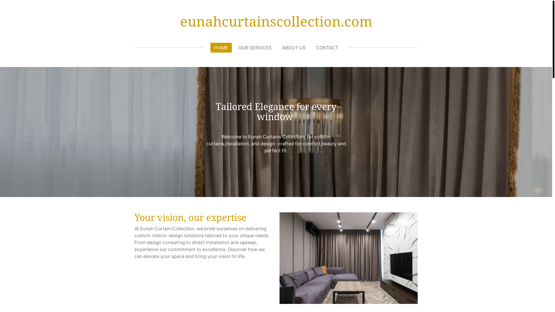 website screenshot of https://eunahcurtainscollection.com/