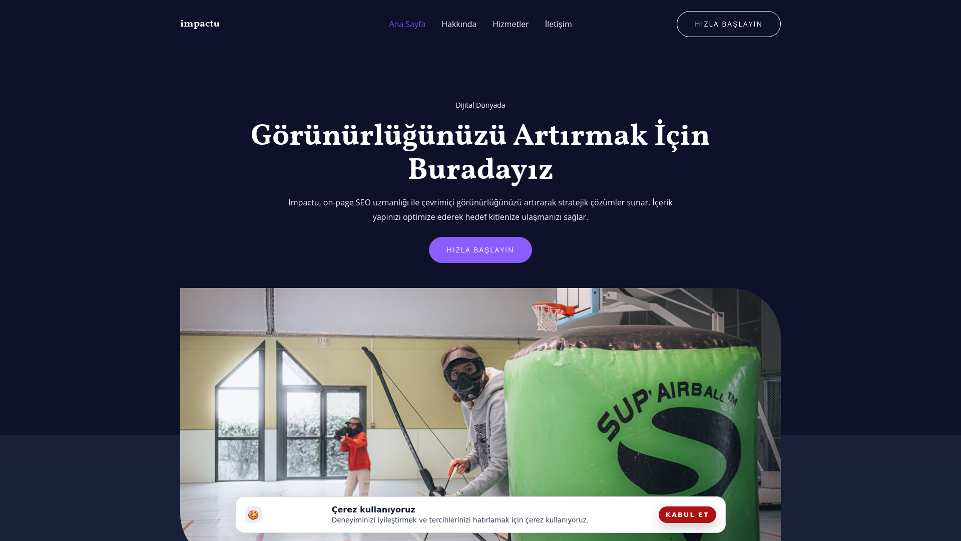website screenshot of https://impactu.company/