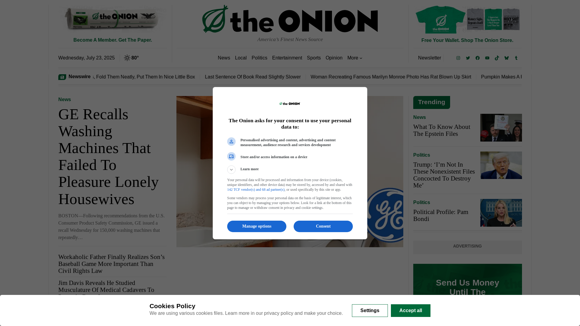 website screenshot of https://fuckdamnit.news/
