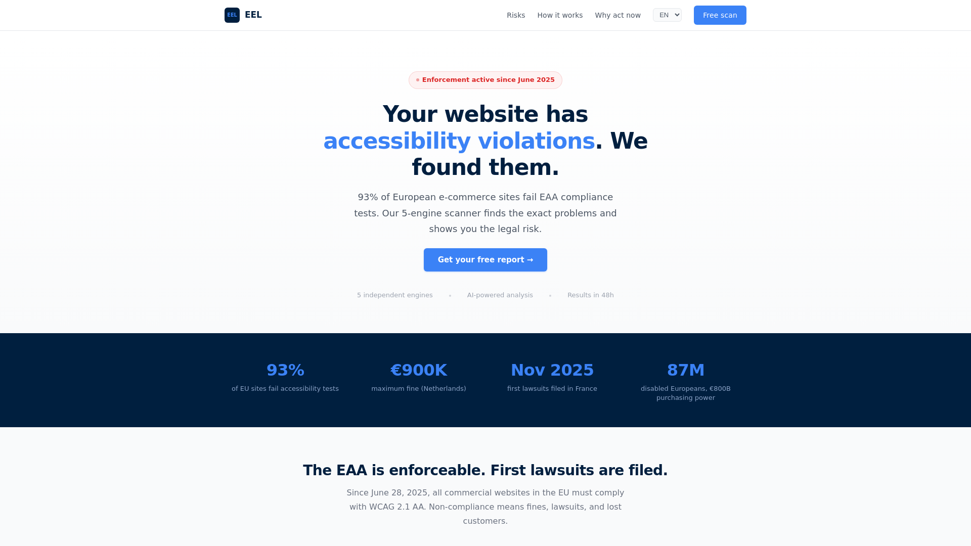 website screenshot of https://eel-ejl.pages.dev/