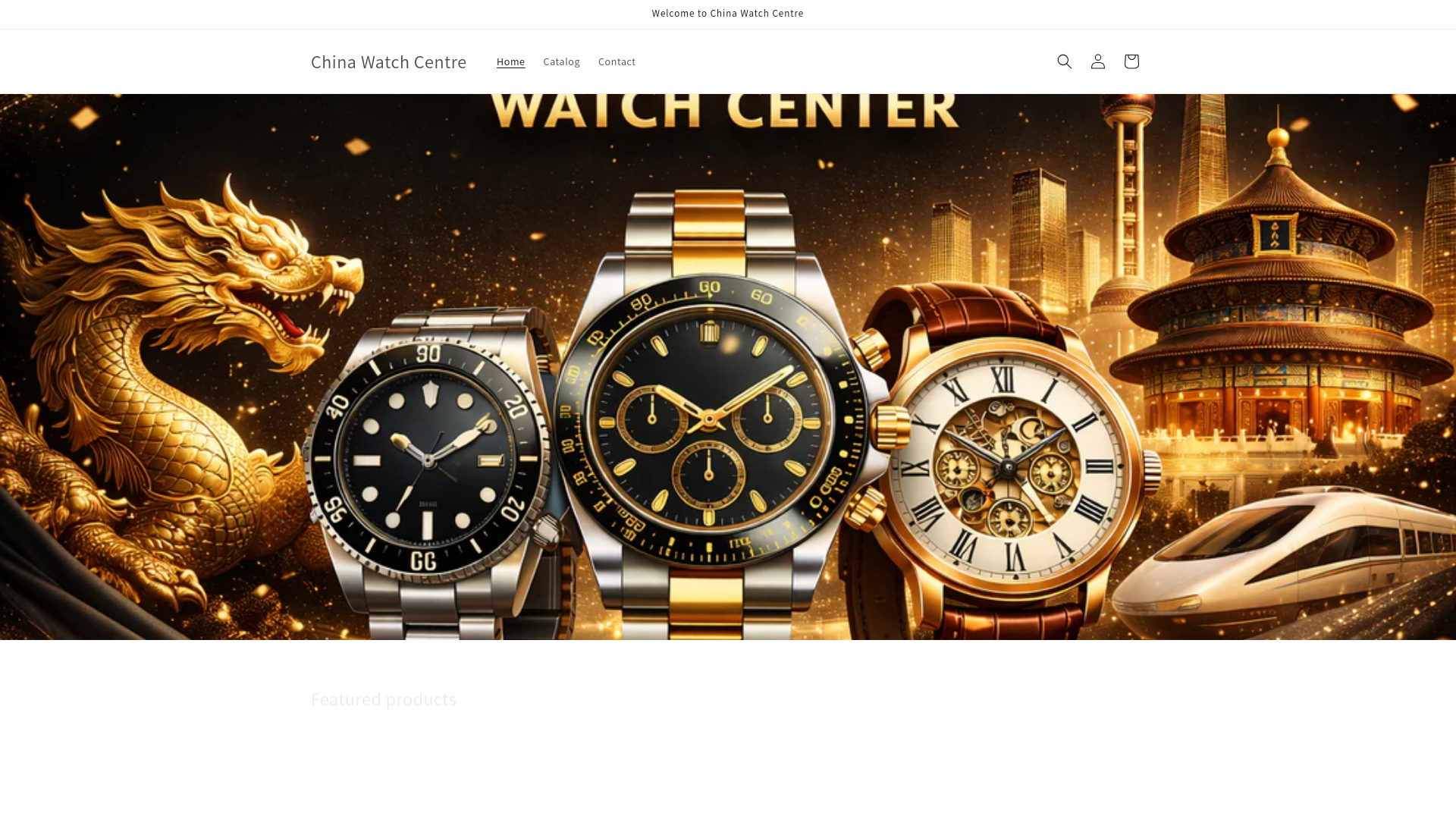 website screenshot of https://chinawatchcentre.store