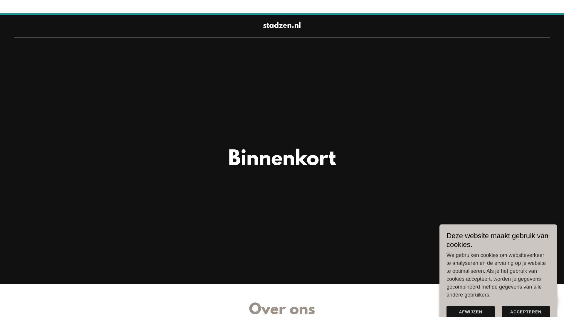 website screenshot of https://stadzen.nl/
