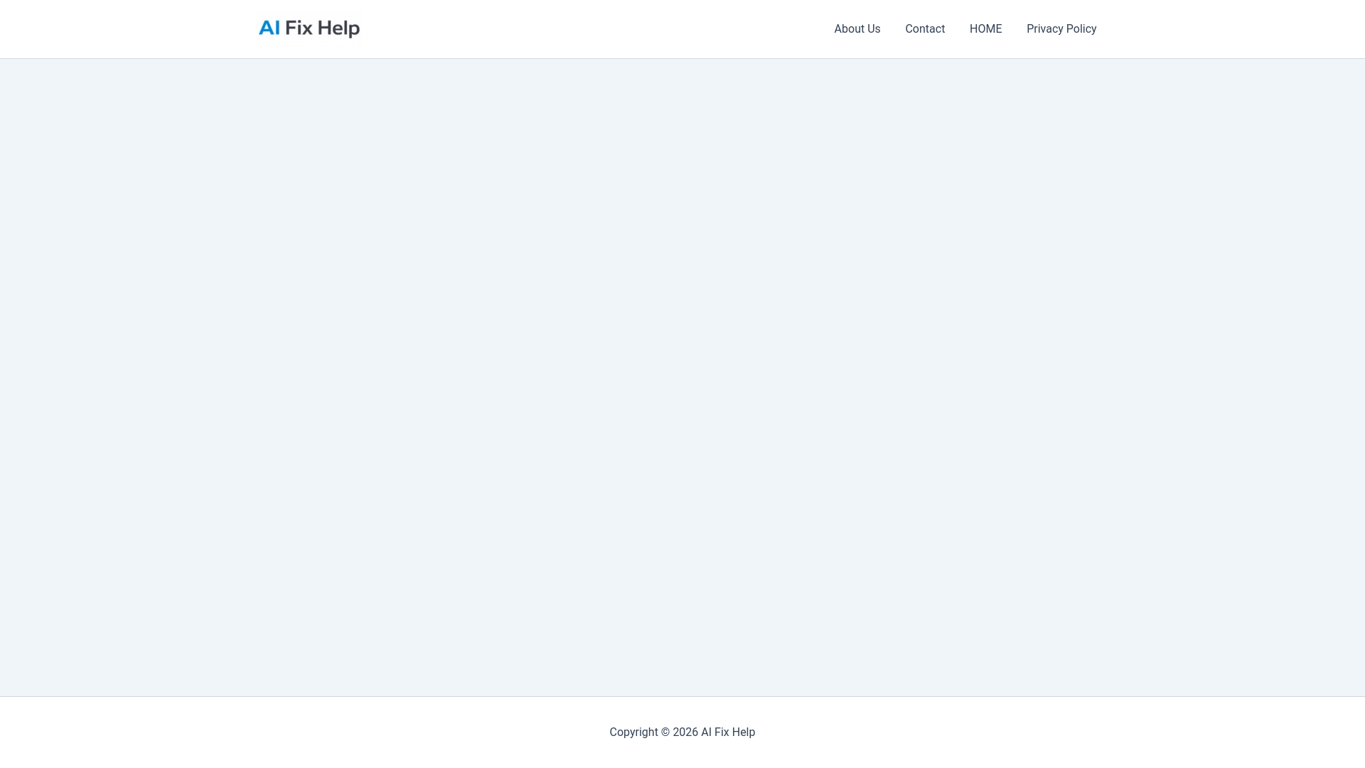 website screenshot of https://aifixhelp.com/