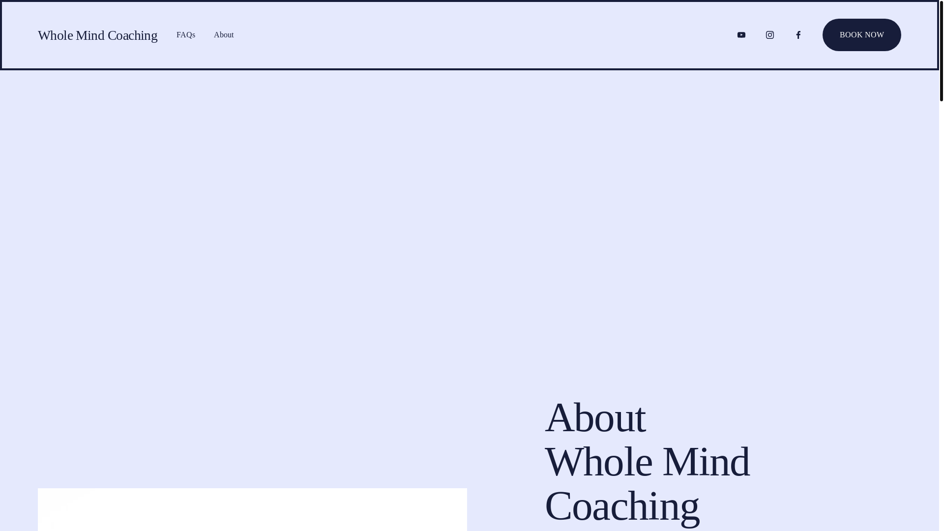 website screenshot of https://wholemindcoaching.org/