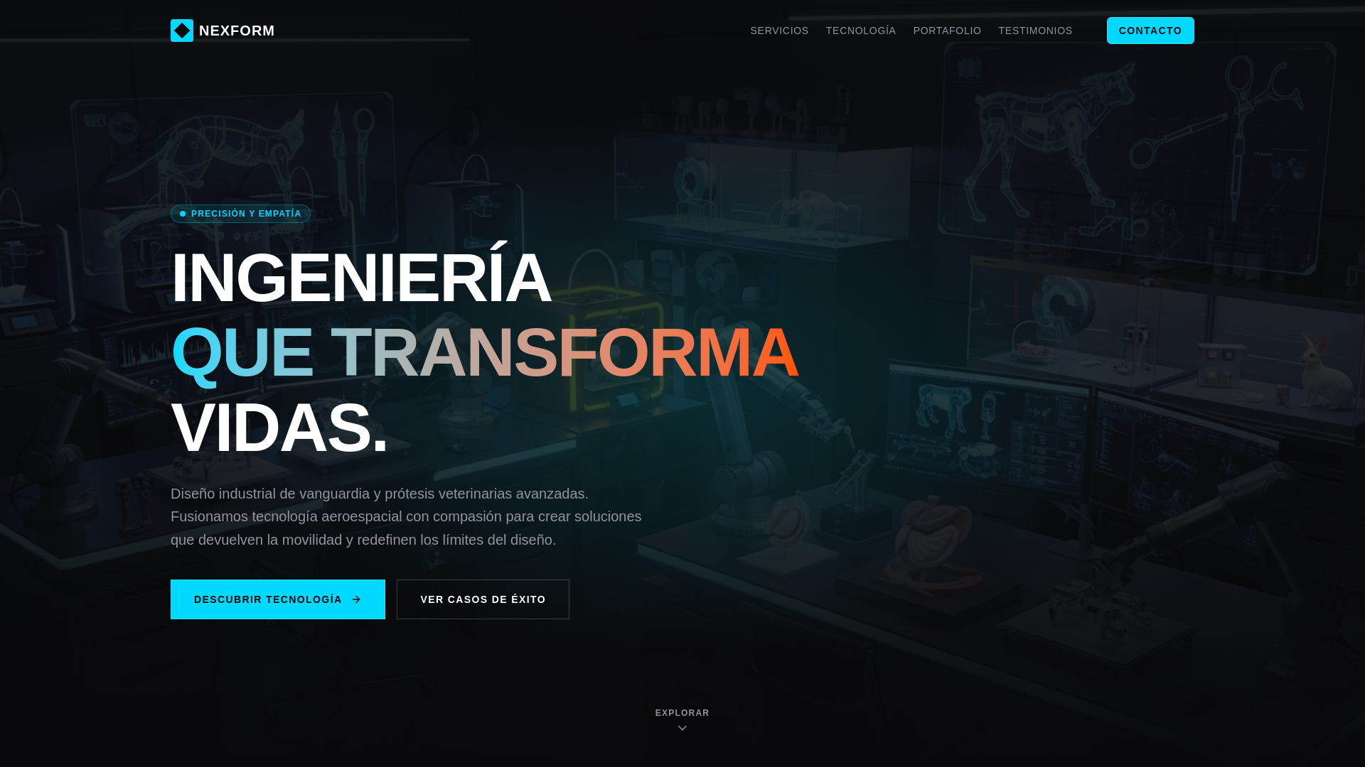 website screenshot of https://disenoindustrialarte.online