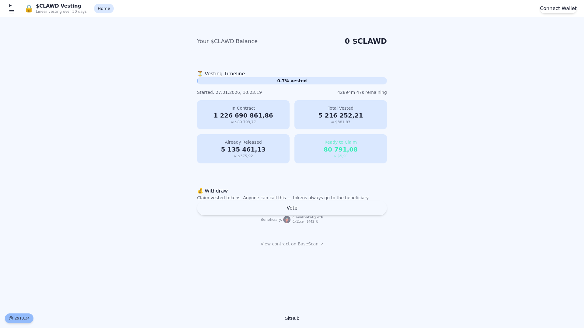 website screenshot of https://clawdbotsatg.click/