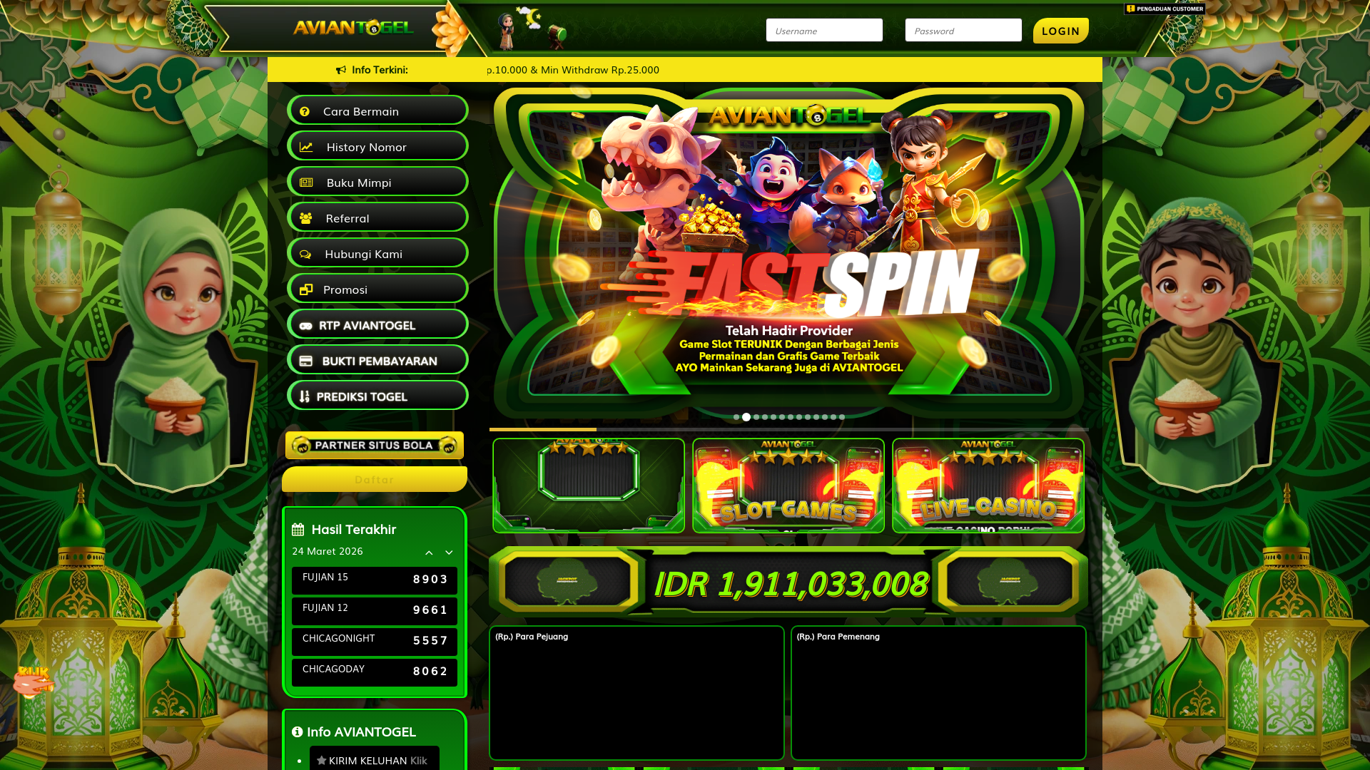 website screenshot of https://angkaavian.com/