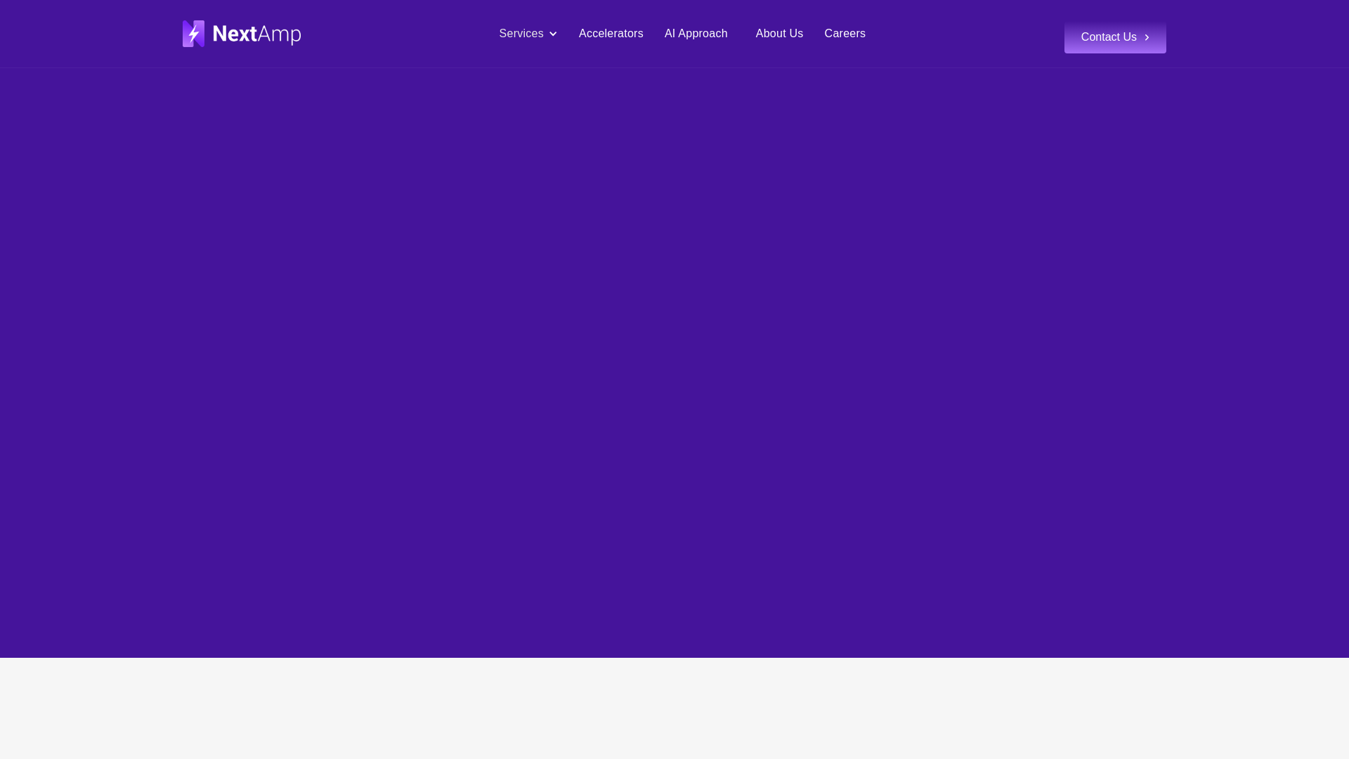 website screenshot of https://nextamplabs.com/