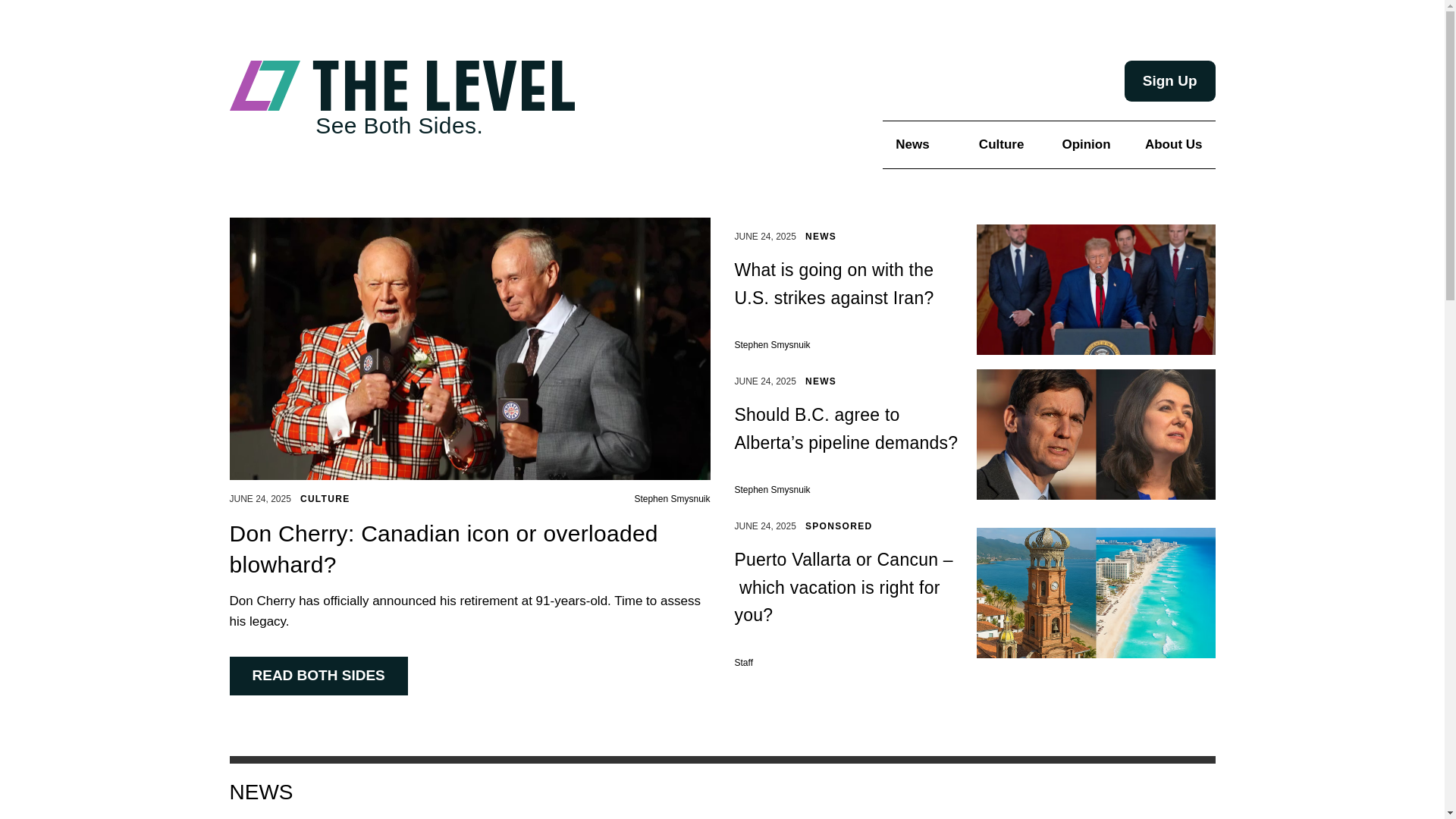website screenshot of https://readthelevel.ca/