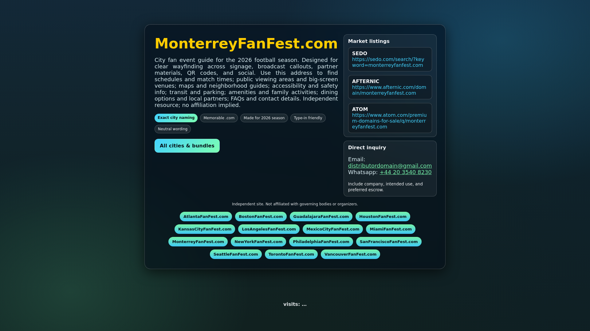 website screenshot of https://monterreyfanfest.com/