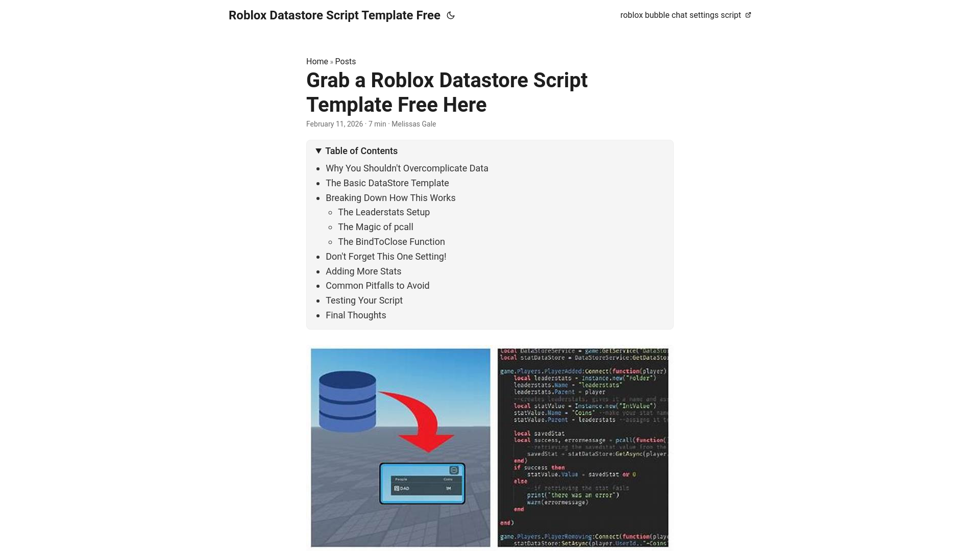 website screenshot of https://roblox-datastore-script-template-free.pages.dev/