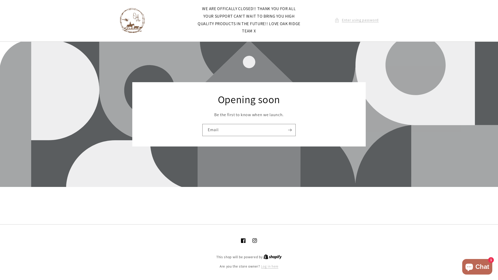 website screenshot of https://oakridgeclothing.com.au/
