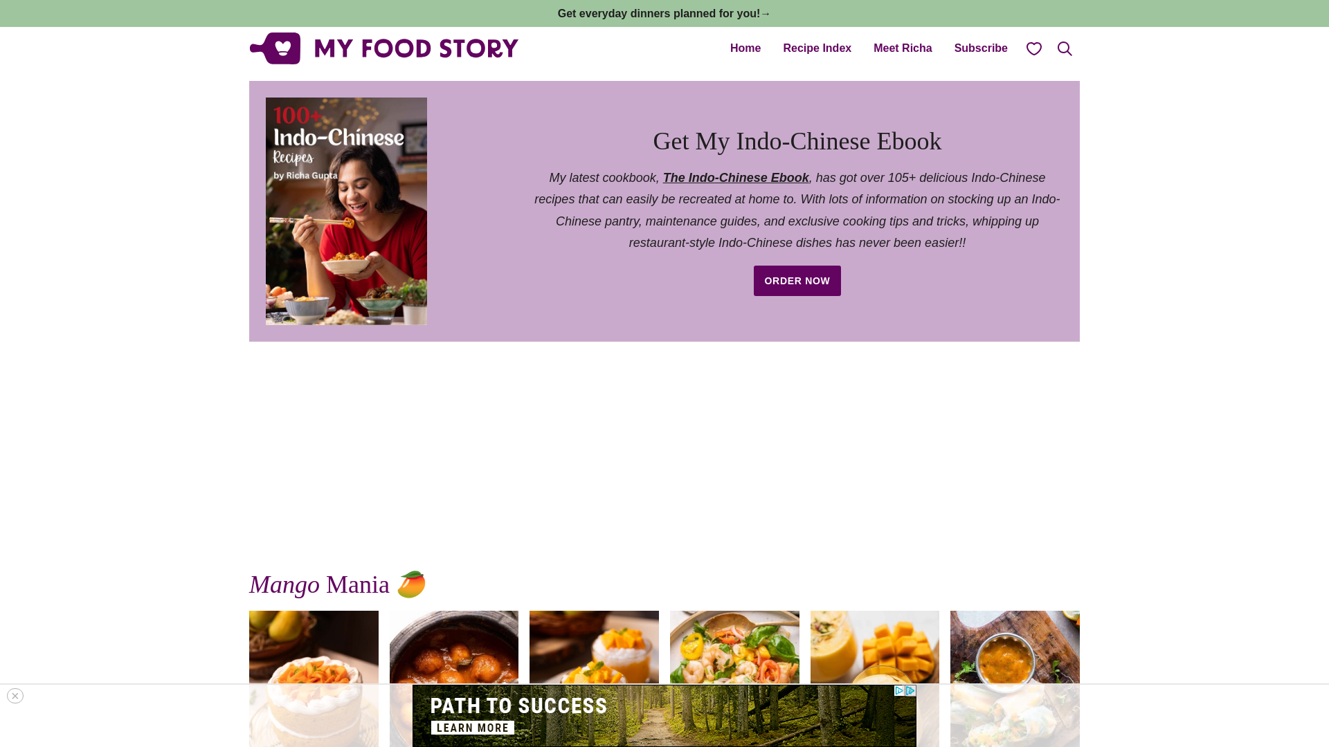 website screenshot of https://myfoodstory.com