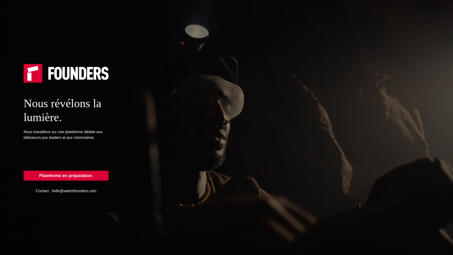 website screenshot of https://watchfounders.com/