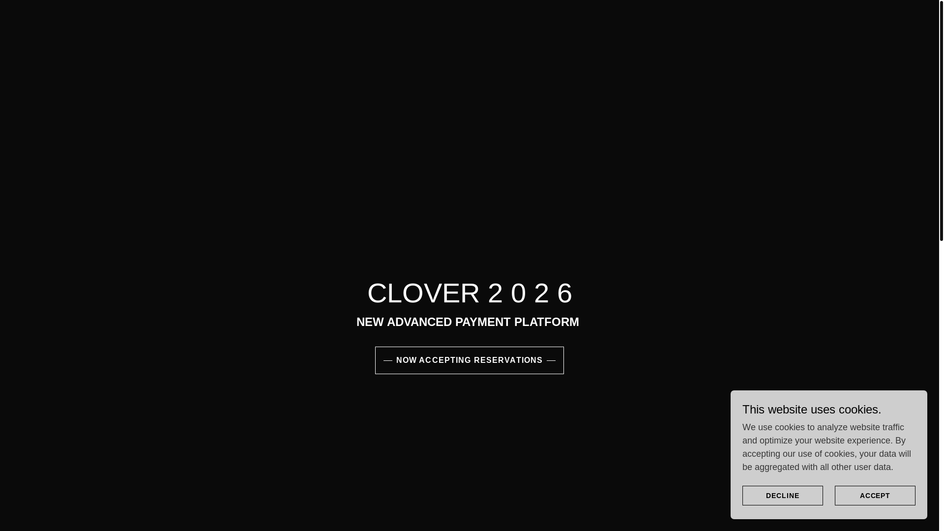 website screenshot of https://clover2026.com/