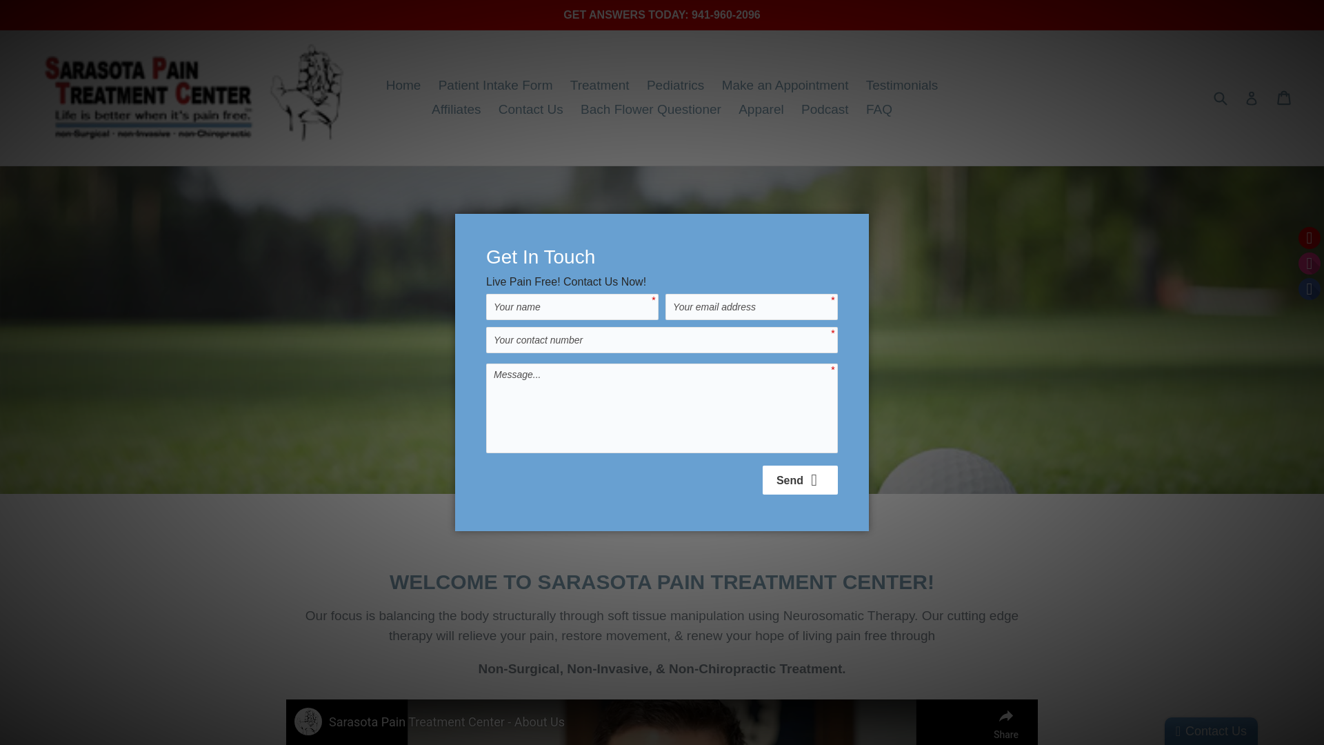 website screenshot of https://srqneurosomaticspecialists.com/