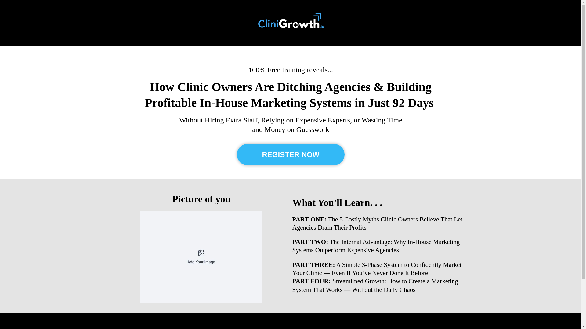website screenshot of https://theselfscalingclinicmethod.io/