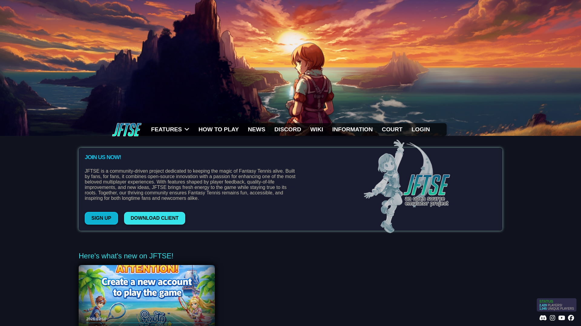 website screenshot of https://jftse.com/