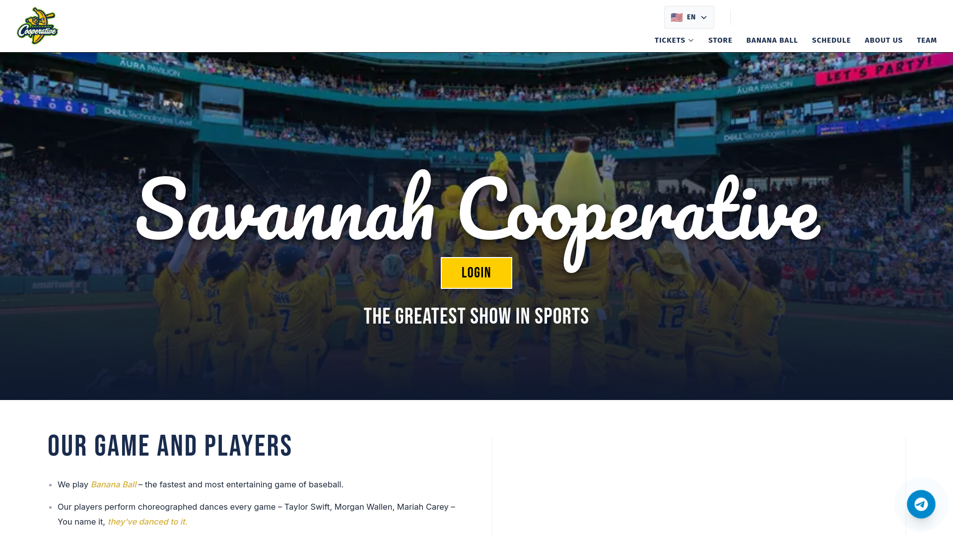 website screenshot of https://thesavannahcooperative.com/
