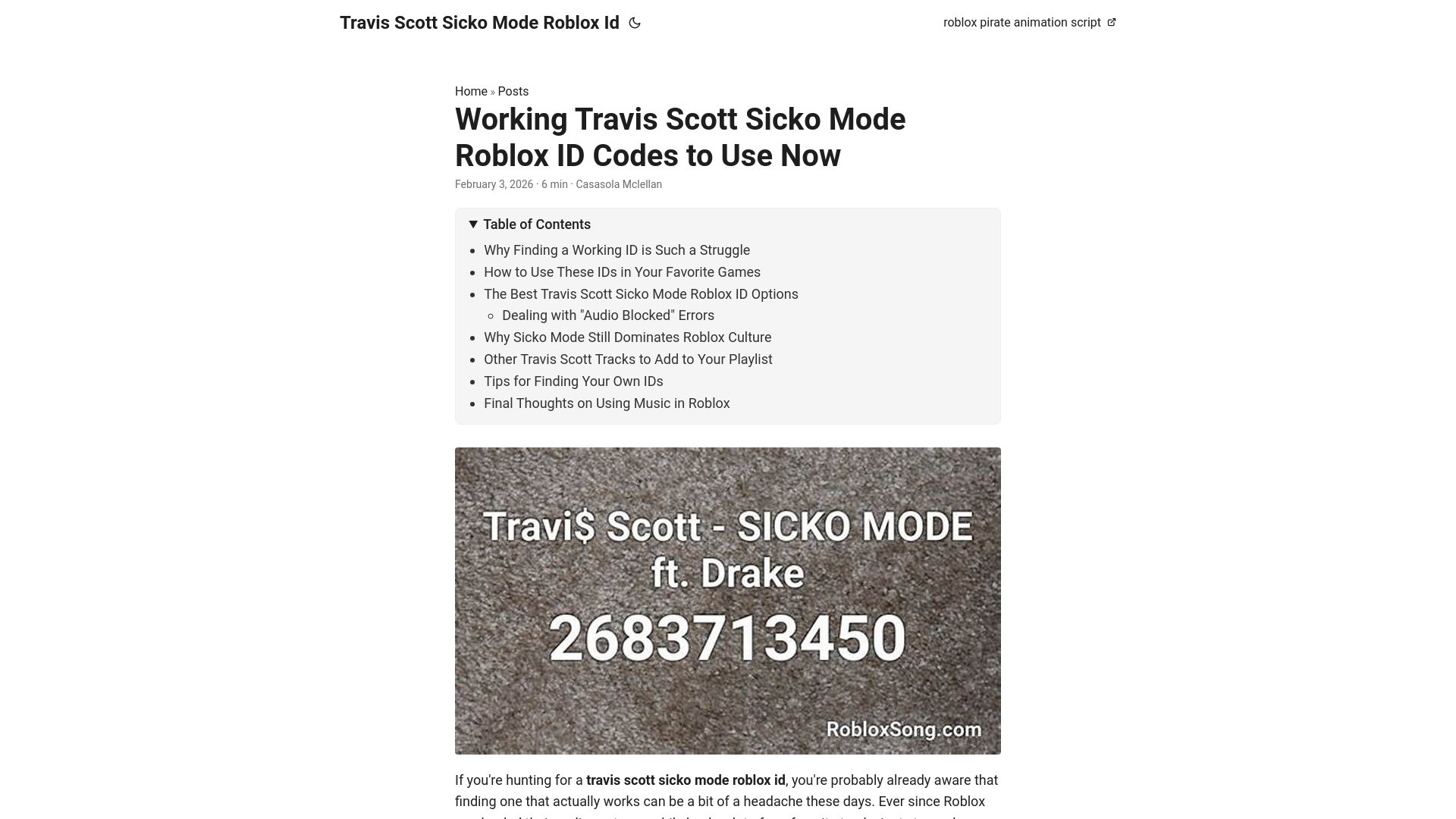 website screenshot of https://travis-scott-sicko-mode-roblox-id.pages.dev/
