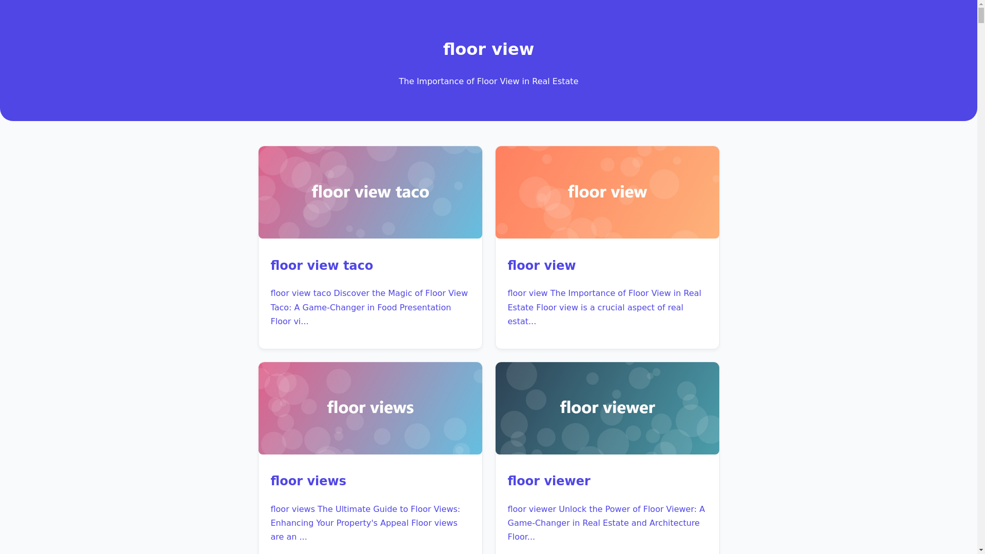 website screenshot of https://floorview.pages.dev/