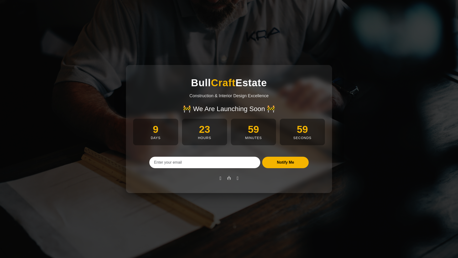 website screenshot of https://bullcraftestate.com/