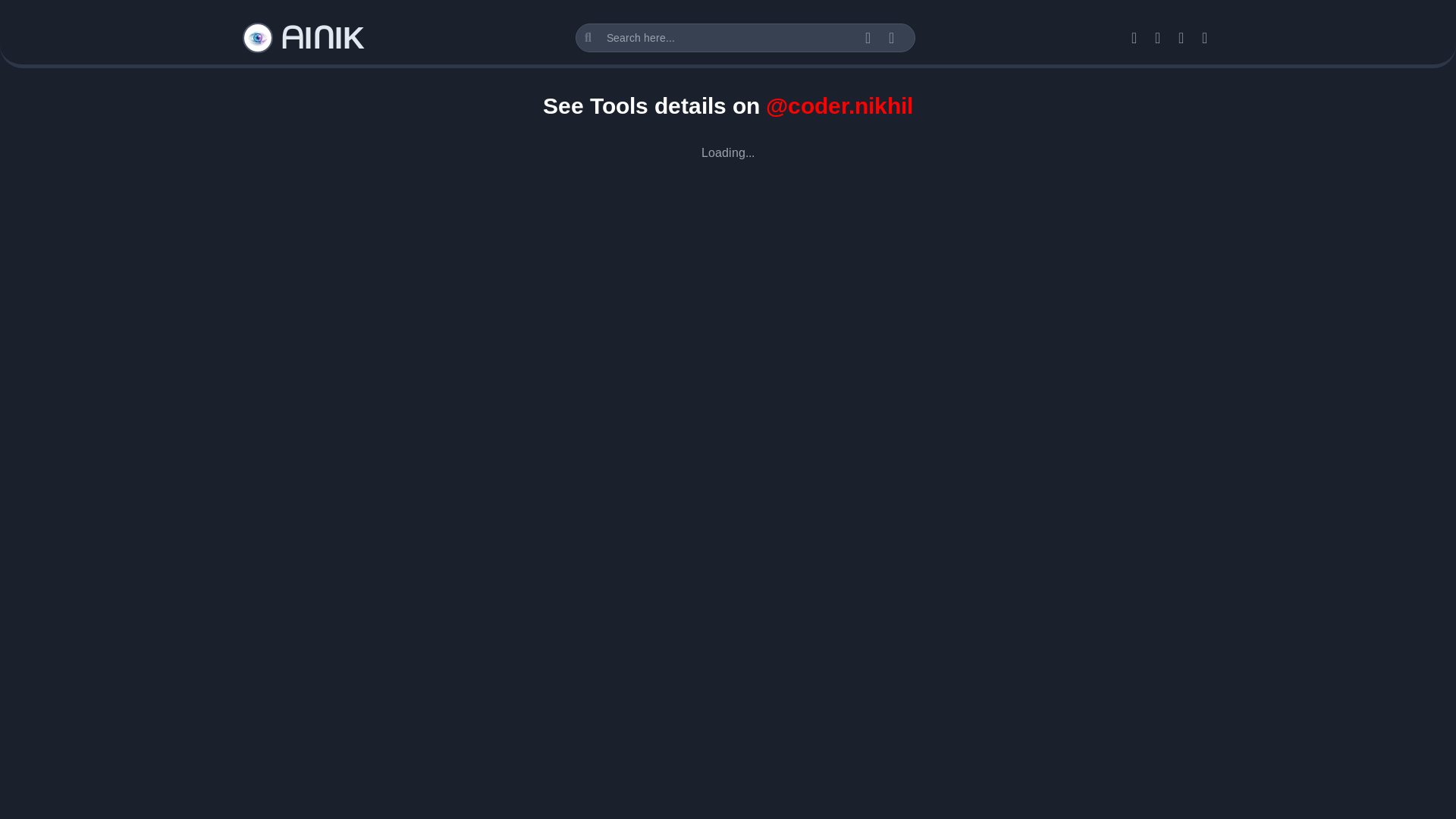 website screenshot of https://ainik.pages.dev/
