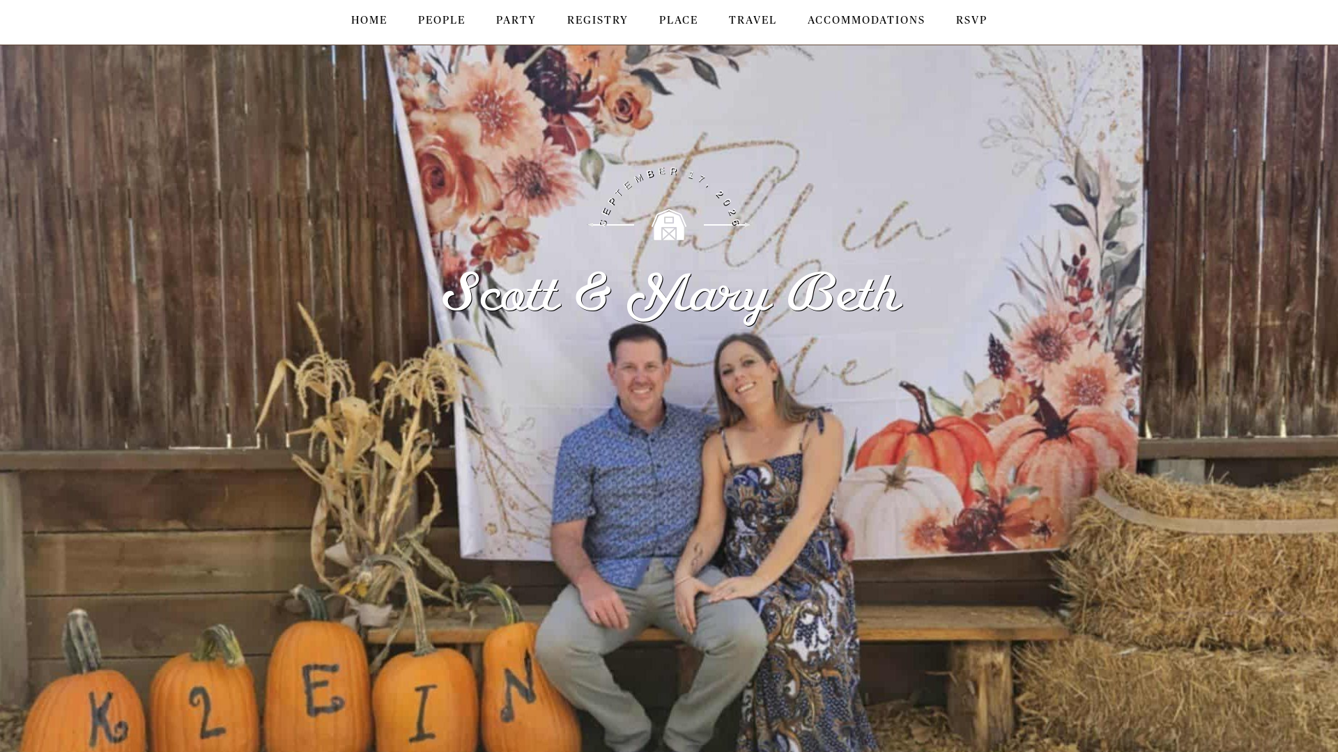 website screenshot of https://scottandmarybethfallwedding2026.com/