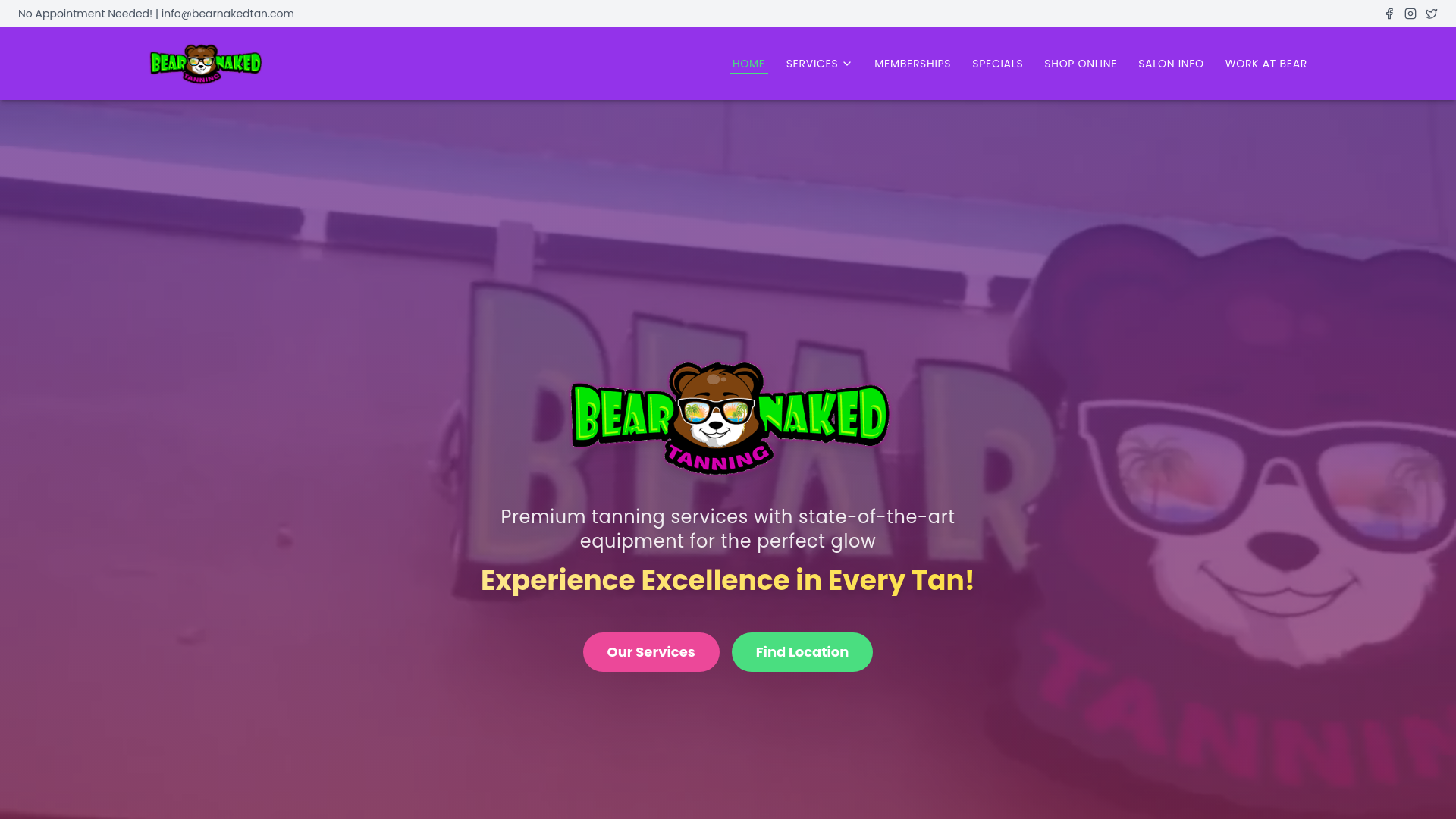 website screenshot of https://flamingo-tan.com/