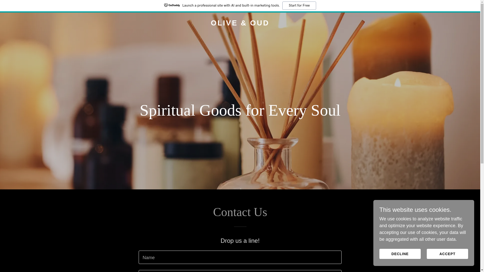 website screenshot of https://oliveoud.com/