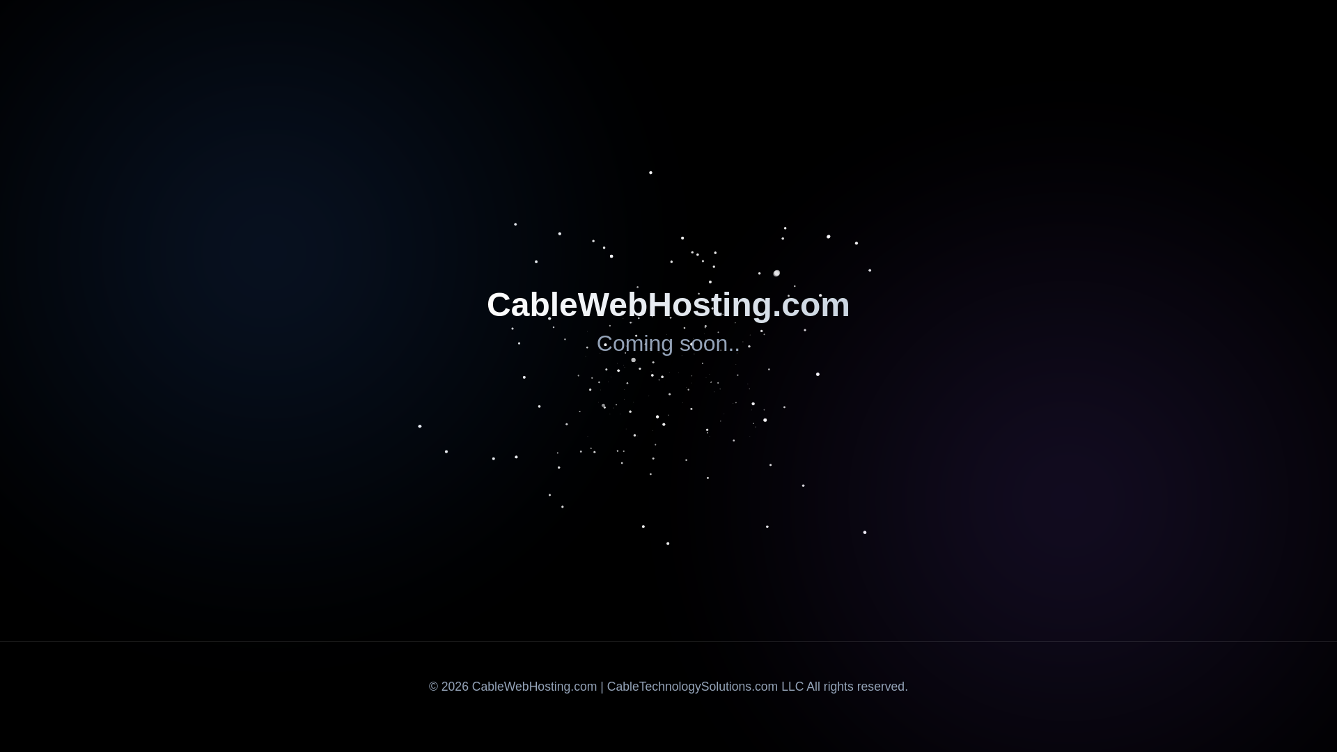 website screenshot of https://cablewebhost.org/