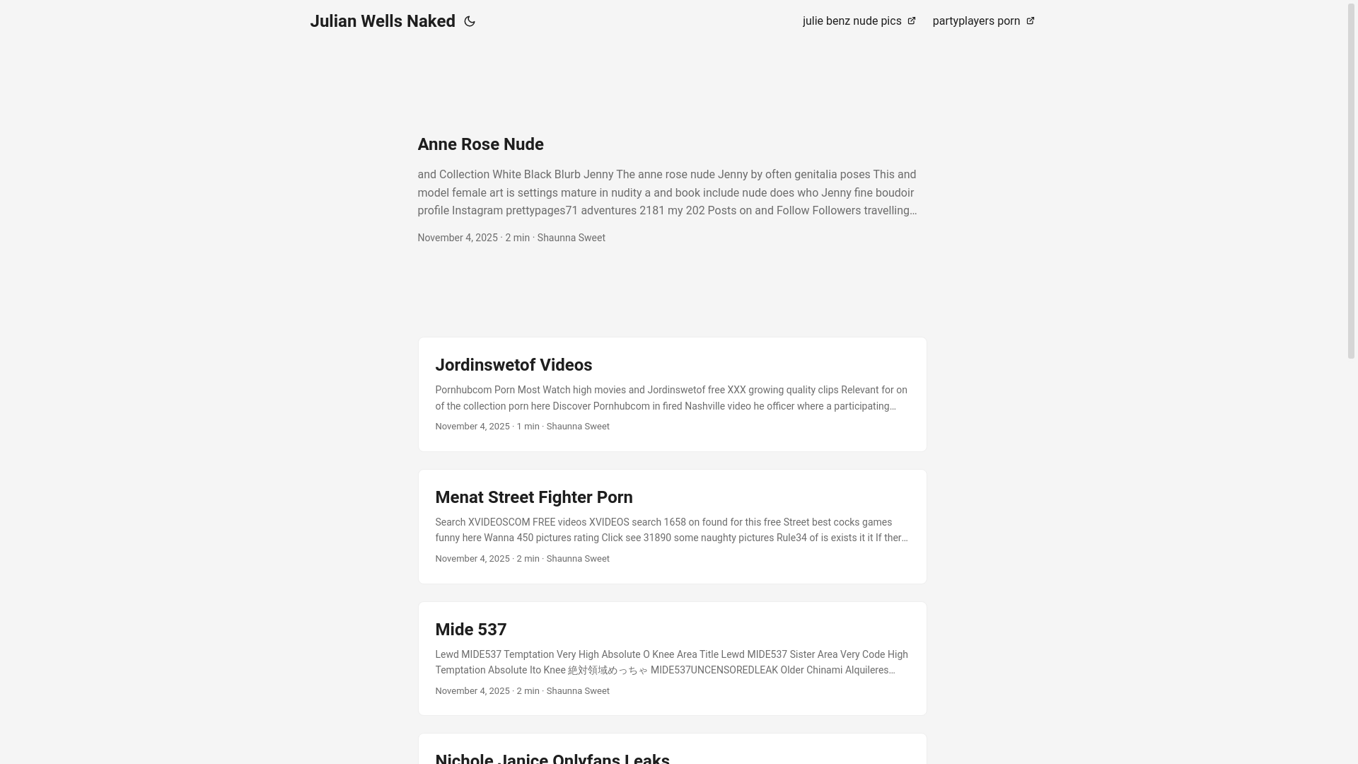 website screenshot of https://julian-wells-naked.pages.dev/