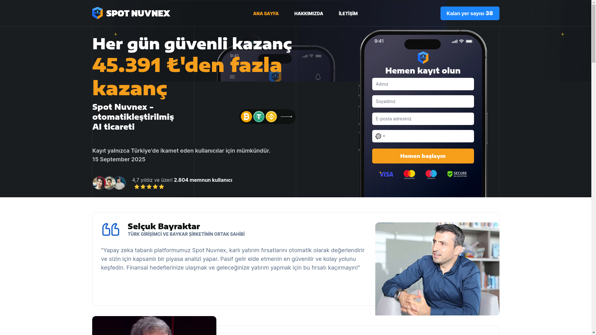 website screenshot of https://spotnuvnex.com/