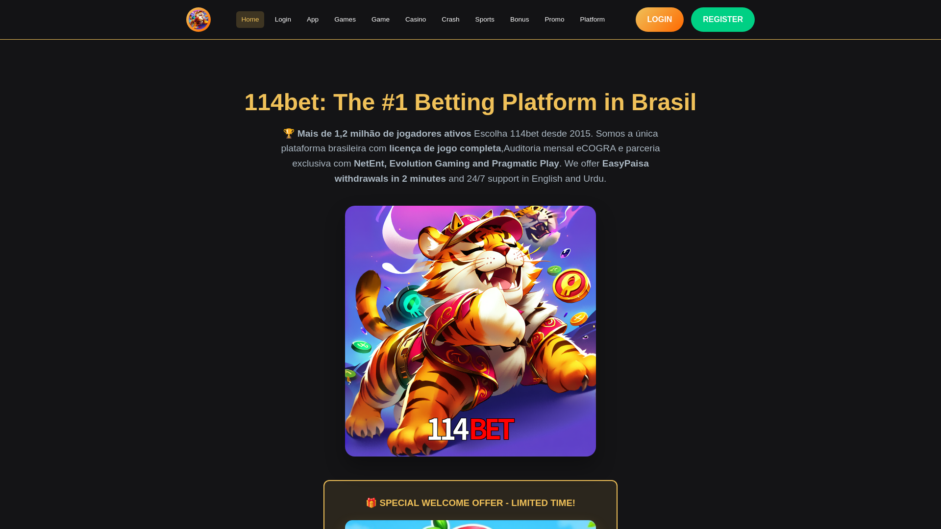 website screenshot of https://114betm1.com