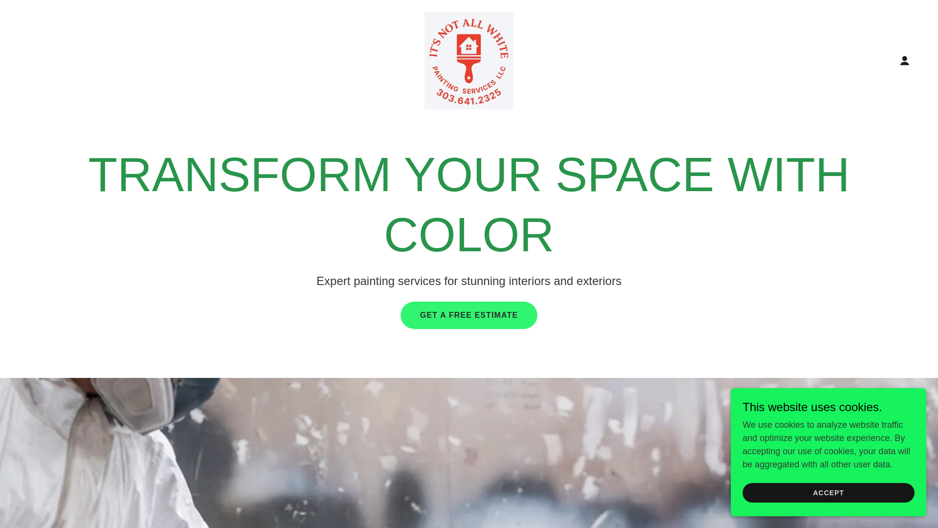 website screenshot of https://itsnotallwhitepainting.com/