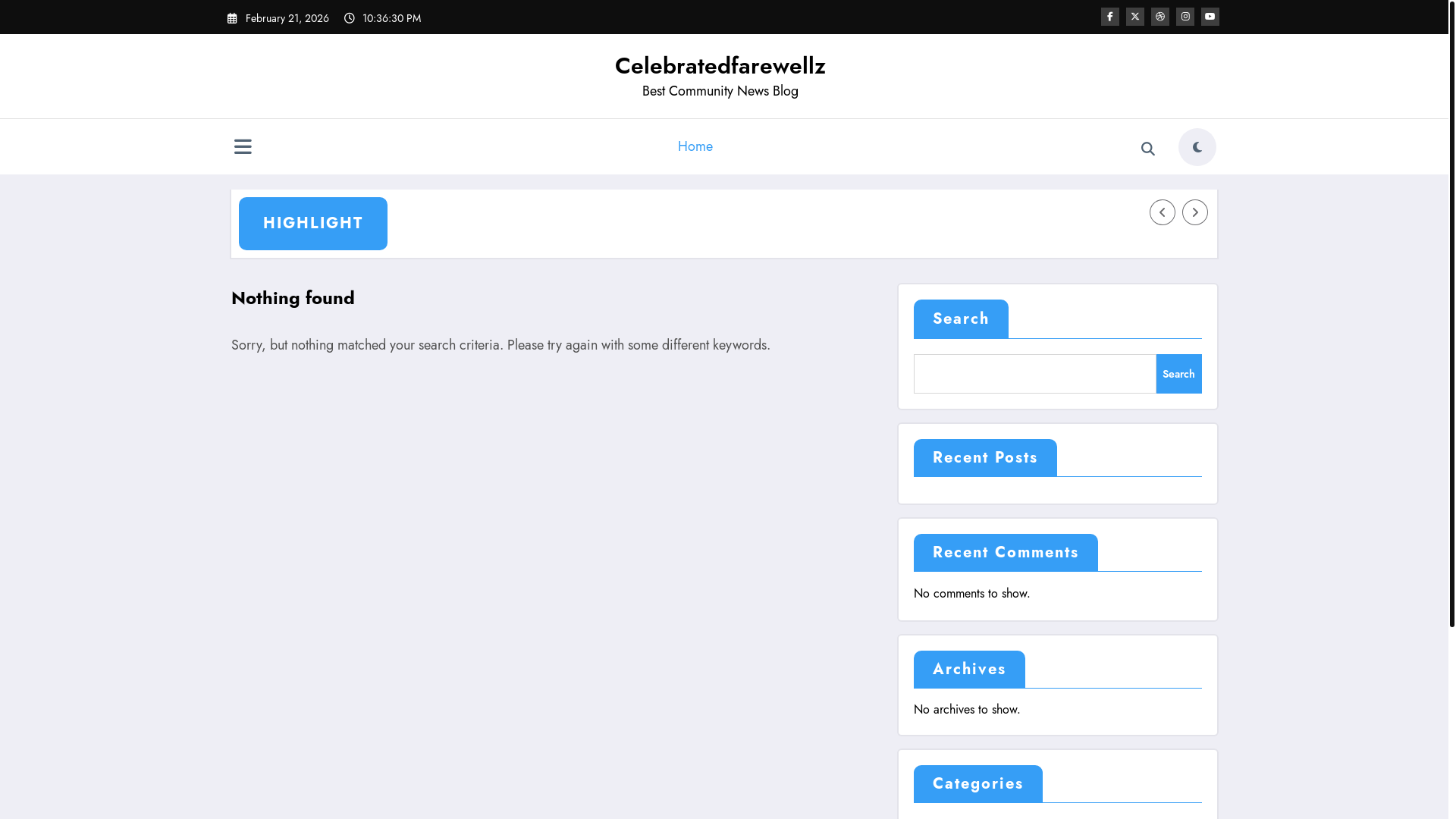 website screenshot of https://celebratedfarewellz.site/