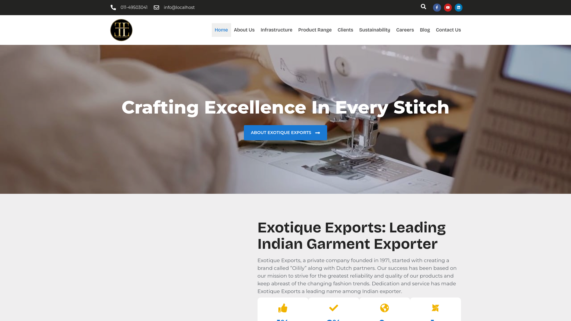 website screenshot of https://interlinkai.in