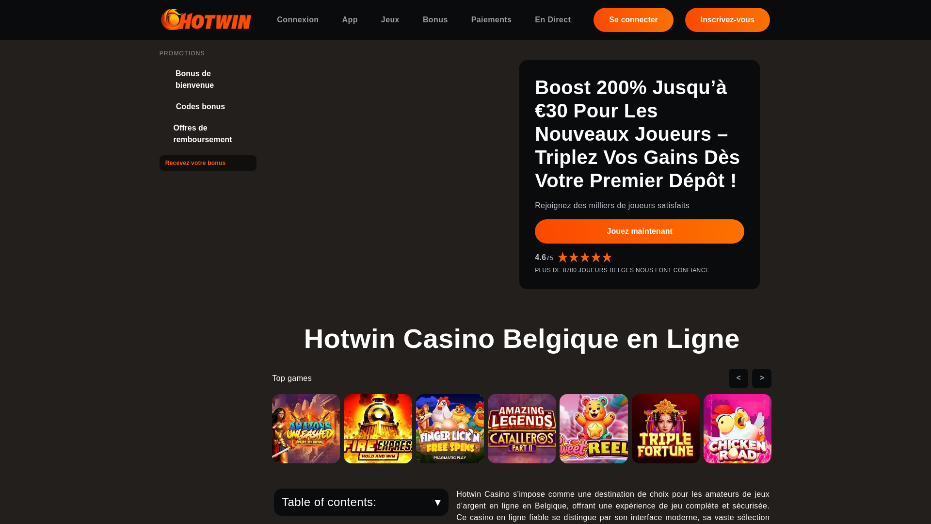 website screenshot of https://hotwincasinobelgique-com.pages.dev/
