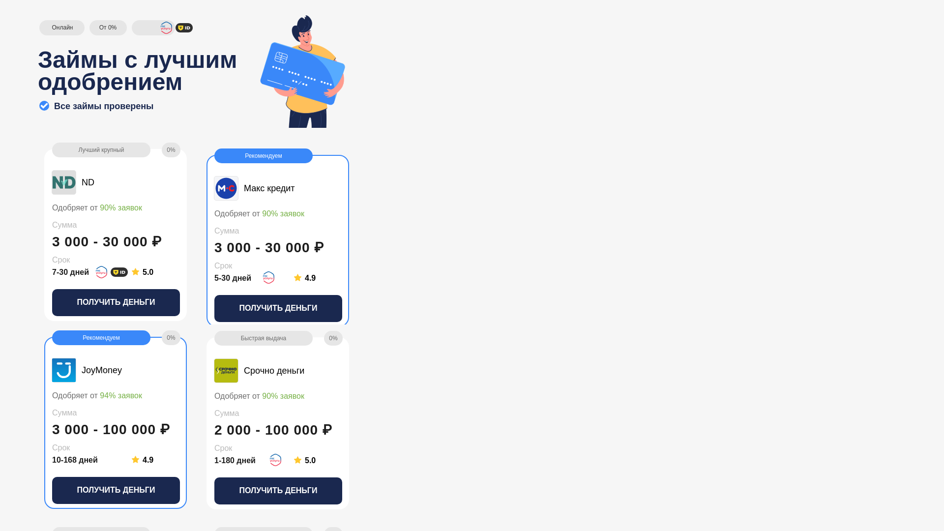 website screenshot of https://pernaxzaym.ru/